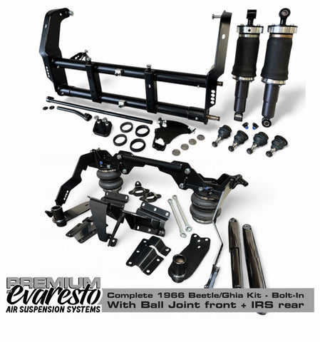 T1 Beetle/Ghia '66- Premium Complete Air Ride System with IRS rear - Bolt on