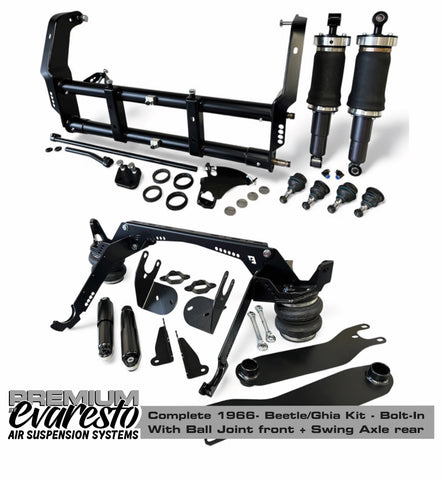T1 Beetle/Ghia '66- Premium Complete Air Ride System - Bolt on