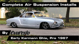 Complete EvaResto Premium Air Suspension + Install Service - Early Karmann Ghia (pre '66)