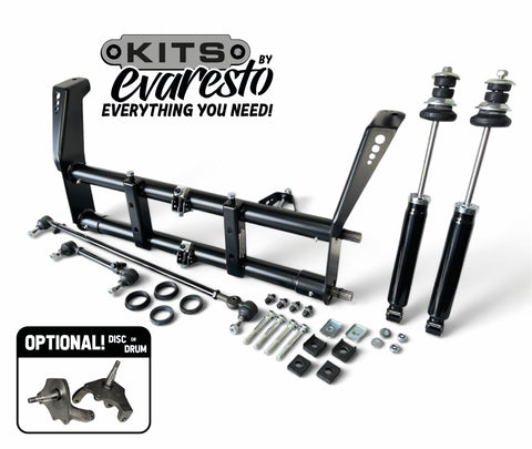 T1 Beetle/Ghia ‘66- 'Ball Joint' Front Narrowed Beam Complete Kit