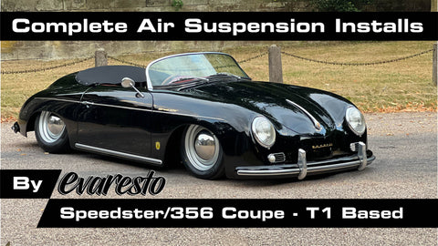 Complete EvaResto Premium Air Suspension + Install Service - 356 Coupe or Speedster Replica